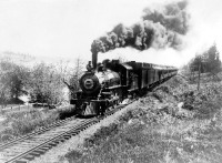 Santa Fe felé vágtató vonat 1900-ban