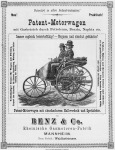 Benz Patent-Motorwagen - korabeli hirdetés
